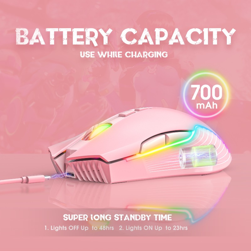 ONIKUMA CW905 Wireless/Wire Ga - Pc Gaming Pink ulasan dan harga