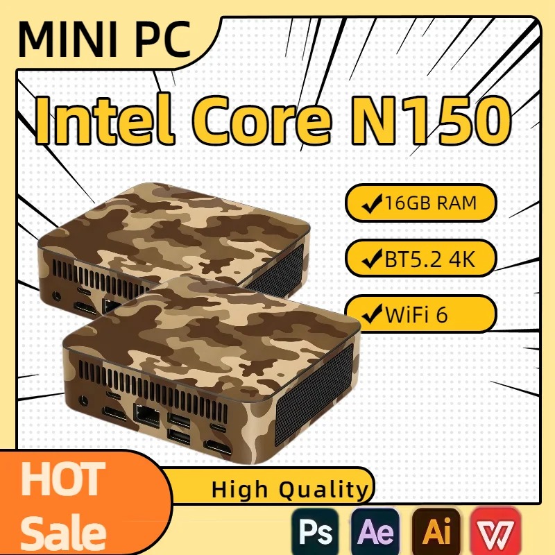 Compact Mini Pc Intel N150 Min - Pc Gaming Intel ulasan dan harga